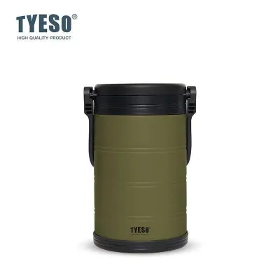 TYESO Taishuo ถังน้ำแข็งเก็บความเย็น ขนาด 5L/6.6L สแตนเลส 304 พกพาสะดวกสำหรับกลางแจ้ง