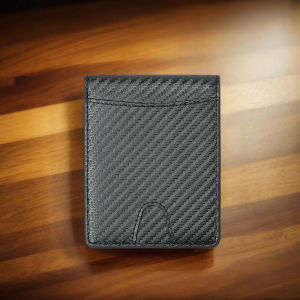 2025 Wallets For Men RFID Blocking Minimalist Front Pocket Thin Small Mens Leather Cash Money Clips Carbon Fibre Black Wallet Credit Card Holder