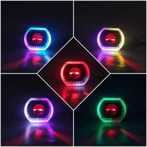 Projector Projie Biled crystal 45INC Blue Lens ZE 212 APP Matrix X1 Shourd Akrilik Premium Plus Kipas - IBRIGHT