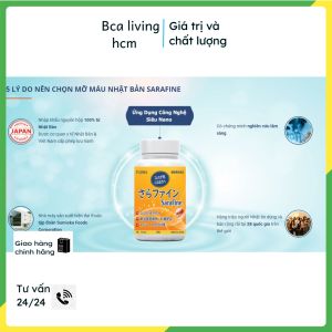 Viên uống ổn định mỡ máu SARAFINE Giảm lượng mỡ trong máu giảm tích tụ mỡ thừa