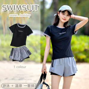 40-65KG ชุดว่ายน้ำผู้หญิง กันแดด กันUV 2สี มีฟองและซับใน 2269