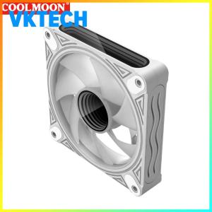 [Vktech]120mm Case Cooler 23dB 30LEDS Luminous Chassis Radiator 5V 3PIN ARGB 12V 4PIN PWM Auto Speed Regulation Smart Temperature Control Computer Accessories