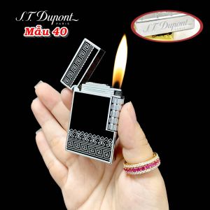 BẬT LỬA S.T. DUPONT HOA VĂN TRÁI TIM M-40 XÀI GAS