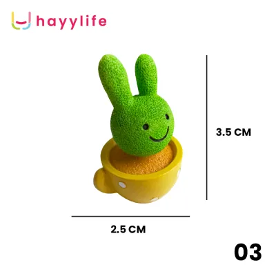 HAYYLIFE Ornamen Kaktus Mini Resin 4cm – Dekorasi Meja & Mobil Estetik Ringan & Tahan Lama HL-GDI677