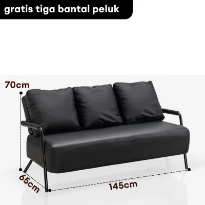 Sofa Bed Fabric Tempat Duduk Multifungsi Sofa Tidur 2In1 Kursi Santai Serbaguna Furniture Rumah