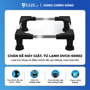 [ GIÁ TỐT ] Chân kê máy giặt tủ lạnh DVCK-00002 loại trụ nhựa có điều chỉnh độ cao (Nhựa Inox loại tốt)