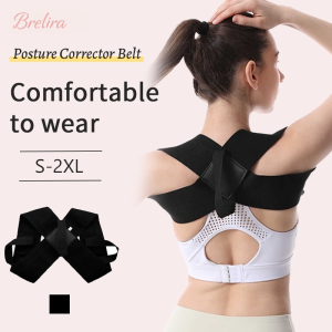 『Brelira』Posture Corrector Belt Ultra-Light Open Shoulder Adjustable Straps Anti-Hunchback Support Upright Posture Teens Adults Breathable Non-Stuffy Shapewear