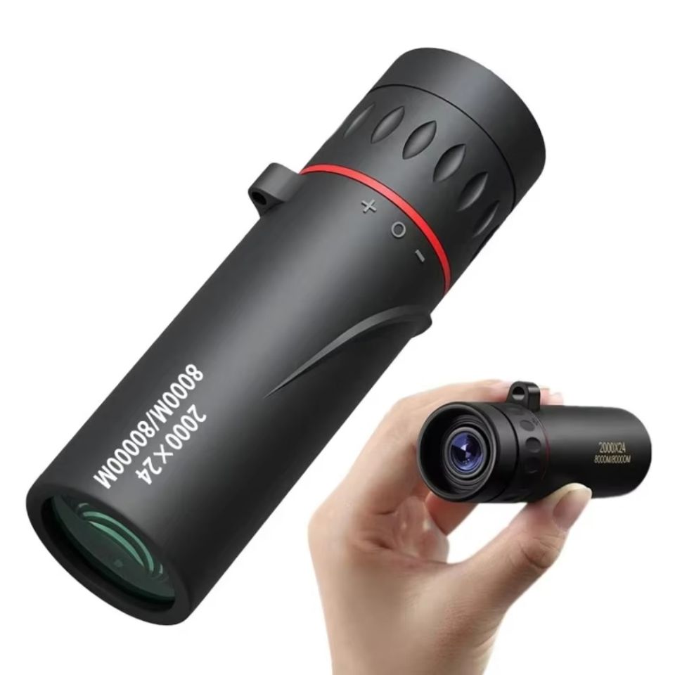 OKKFINE HD Night Vision Monocular Telescope 2000x24 Zoom Handheld Telescope  Mini Telescope for Bird Watching