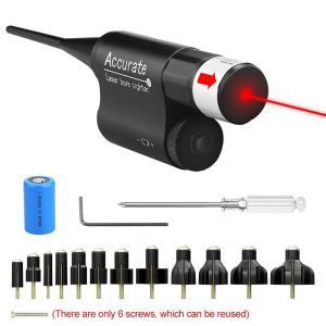 With Batteries Green Red La-ser Bore Sight Kit for .177 to 12GA Barrel La-ser for Zeroing Scope