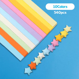 Mamibayi 540pcs Kertas Origami Bintang Lucky Star Paper Craft Handmade