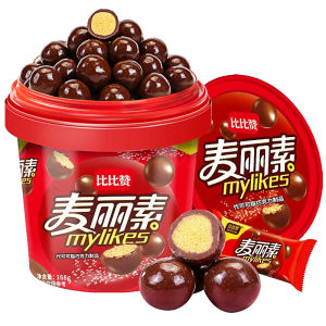 麦丽素 桶装168g 巧克力 独立包装 巧克力豆夹心脆 解馋糖果 过节零食 Chocolate Beans