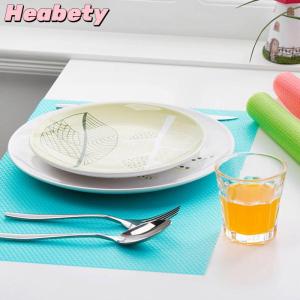 Heabety 4PCS EVA Waterproof Refrigerator Liner Mat Washable Mildew Kitchen Pad Anti-oil Cabinet Drawer Placemat Heat-insulat Fridge Mat