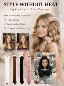 Heatless Lazy Curling Iron Hair Curling Iron 3-piece Set With Rubber Hooks Perfect For Creating Big Waves Easy Curling