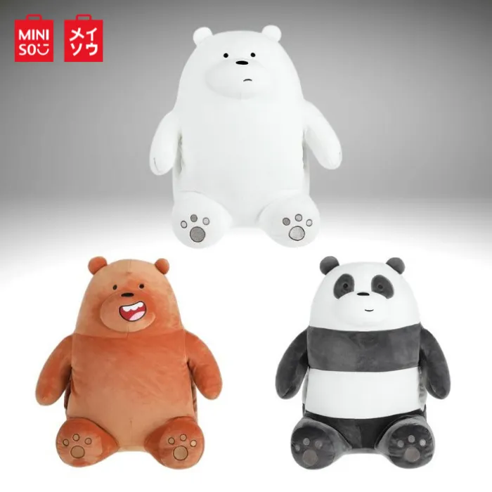 Miniso We Bare Bears Cushion Nap Pillow Ice Bear Grizzly Panda Stuffed Toys Miniso Plush Me Meow Plush Lazada Lazada PH