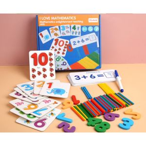 Numbers and Letters Matching Kids Tracing Box Set Treehole Wooden Early Learning Montessori Educational Maths Alphabets