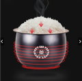 Full touch screen Smart Multifunctional rice cooker 5.0L capacity non-stick pan liner Timing suitable for: 5-6 people. 