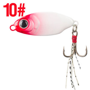 1Pcs 7/10/15/20g Jigging Bait 10 Colors 3D Eyes Casting Bait Metal Sinking Jig Bionic Hard Lures with Treble Hook