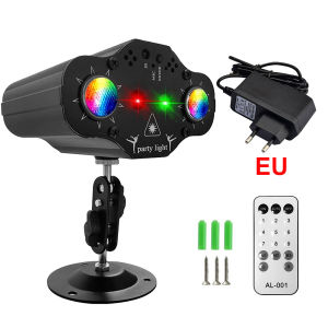 New Original 72 Pattern Stage Party Disco Lights LED Projection Lights With Remote Control Voice Control Red Blue Green Strobe Lights DJ Club Home Party Decorative Lights