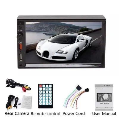 7018B/7020/7023 Radio Mobil 1Din Universal 7Inch HD MP5 Touch Screen HD Bluetooth Radio FM/USB/TF Multimedia Player Layar MP4 MP5 Player In Touch Screen Radio Dan Dan Kamera Mundur Mobil LED