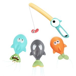 JPTD Montessori Kids Fishing Game Fishing Rods Sensory Interactive Pretend Play Bathtub Toy Activity Sensory Toy Sea Animals Fishing Game Early Development