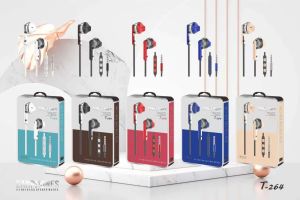 Hf/handsfree Premium Seri T-264 Transparan Extrabass Headset superbass