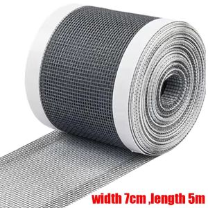 20M Self-adhesive Window Screen Repair Tape Mosquito Net Repair Tapes Cuttable Shower Drain Hair Remover Mesh Sink Strainer Sticker