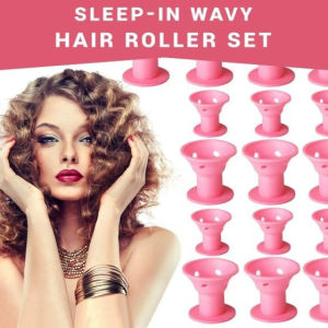 Mushroom Bell curler Silicone heatless curler Styling Tool Without hindrance sleeping automatic hair curler