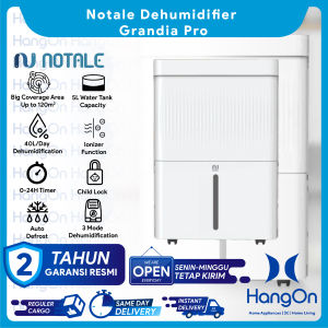 Notale Grandia Pro Smart Dehumidifier 40L/hari with Wifi Air Dryer Lembab Serap Kelembaban