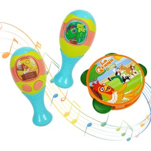 La Granja De Zenon Rattles Egg Baby Rattle Toy Musical Shaker Sand Hammer Girf for Boys and GirlsToddler Toys