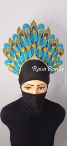 Renda Bordir Hiasan Kepala Aksesoris Tari Siger Krisna