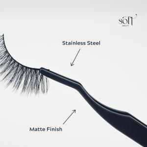 Soft Beauty Lash Applicator Tweezers Sets for Lashes Building and Extension - Cosmetic Makeup Tools Cosmetic