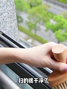 Wooden Cleaning Brush Window Groove Cleaning Tool Gap Dust Removal Windows Slot Cleaner