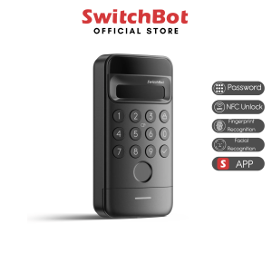 SwitchBot Keypad Vision Smart Keypad | Fingerprint Unlock | Built-in Camera | App & Voice Control