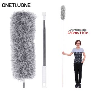 Duster NEW 280cm Long Microfiber Dusterwith Bendable Head Washable Telescoping Stainless Steel Pole [In Store]