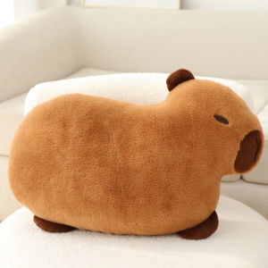 Kartun comel capybara membuang bantal kepala kusyen sokongan pinggang tidur anak patung di rumah katil supersoft plush