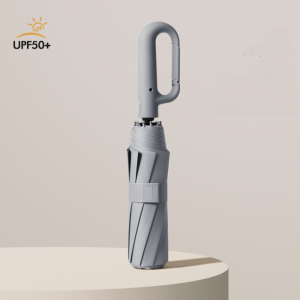 INNICE Hoàn toàn tự động Ô gấp ngược Gia cố Tay cầm Carabiner Ô UV Sọc phản quang chống gió Dù che nắng