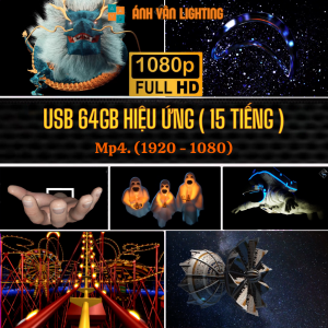 USB Hiệu Ứng Đi Cảnh 3D 4D Dung Lượng 32GB/64GB/128GB/256GB Bay Phòng Dùng Cho Máy Chiếu Màn Hình