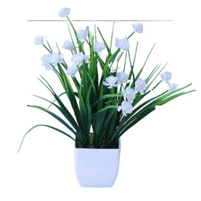 TYPT51 Pot Tanaman Hias Bunga Hias Plastik Ornamen Pot Bonsai Artificial Flower Decoration