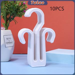 Talao 10pcs Shoes Drying Racks Multi-purpose Hanger Space Saving Slipper Double Hooks Supermarket Shelf Hook