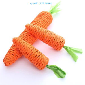 Đồ chơi củ cà rốt mài răng cho Mèo bằng giấy đặc biệt - Love Pets Shop