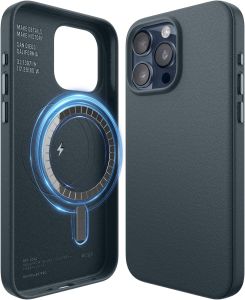 elago MagSafe Leather Case for iPhone 15 Pro 15 Pro Max เคสหนัง PU คุณภาพสูง สินค้าพร้อมจำหน่าย