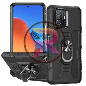Casing Hp Untuk Xiaomi Mi 11T/Mi 11T PRO Hard Case Robot Hit Eye Whit Ring Phantom Hybrit Armor