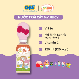 [MY JUICY] NƯỚC TRÁI CÂY SANRIO CHARACTER  (VỊ TÁO/  VỊ NHO) 220ml