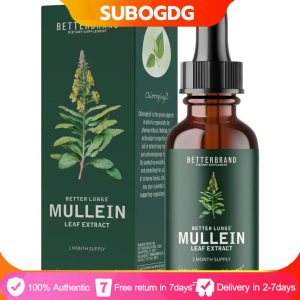 BetterLungs Mullein Leaf Extract Support Lung Cleanse & Respiratory Function for Healthy Breathing - Natural Supplement Tincture Drops Non-GMO Vegetarian 【Original+24hours delivery】