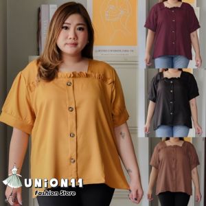 UNION11- ATASAN WANITA JUMBO XXXL / BAJU JUMBO WANITA / BAJU KERJA WANITA BIGSIZE / BLOUSE JUMBO WANITA / ATASAN JUMBO WANITA LD 120 / JOVITA