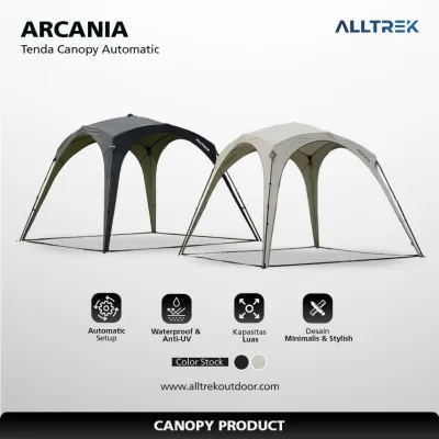 ALLTREK Tenda Canopy ARCANIA Pop Up Octagonal Shelter Tent Waterproof