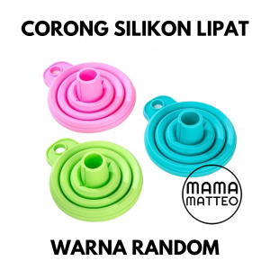 Corong Silikon Mini Lipat Warna Warni / Corong Air Minyak Sabun Kecil Refill Serbaguna