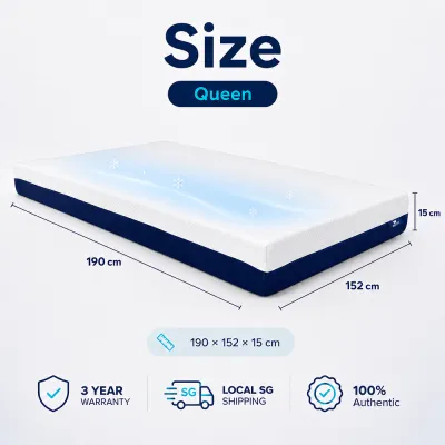【SG Stock】Super Single/Single/Queen/King Size Latex Mattress Spring Mattress with 20/25cm Pocket Anti-Mite/bed 床垫
