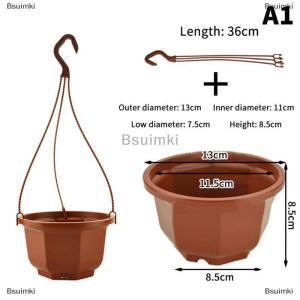 [COD] Bsuimki Plastic Hanging Planter Flower Plant Chain Basket Planter Holder Succulent Plant Flower Pots Flowers Container Home Garden Decor
