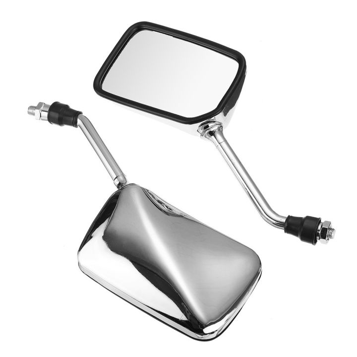 Chrome Motorcycle Rearview Mirrors – Universal Fit For Honda CB400/CB750/CB1000/CB1300